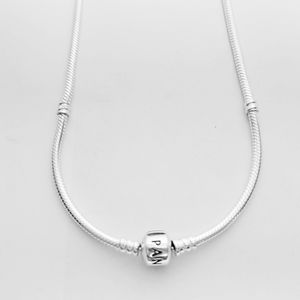 Pandora S925 ALE Sterling Silver Charm Rope Necklace